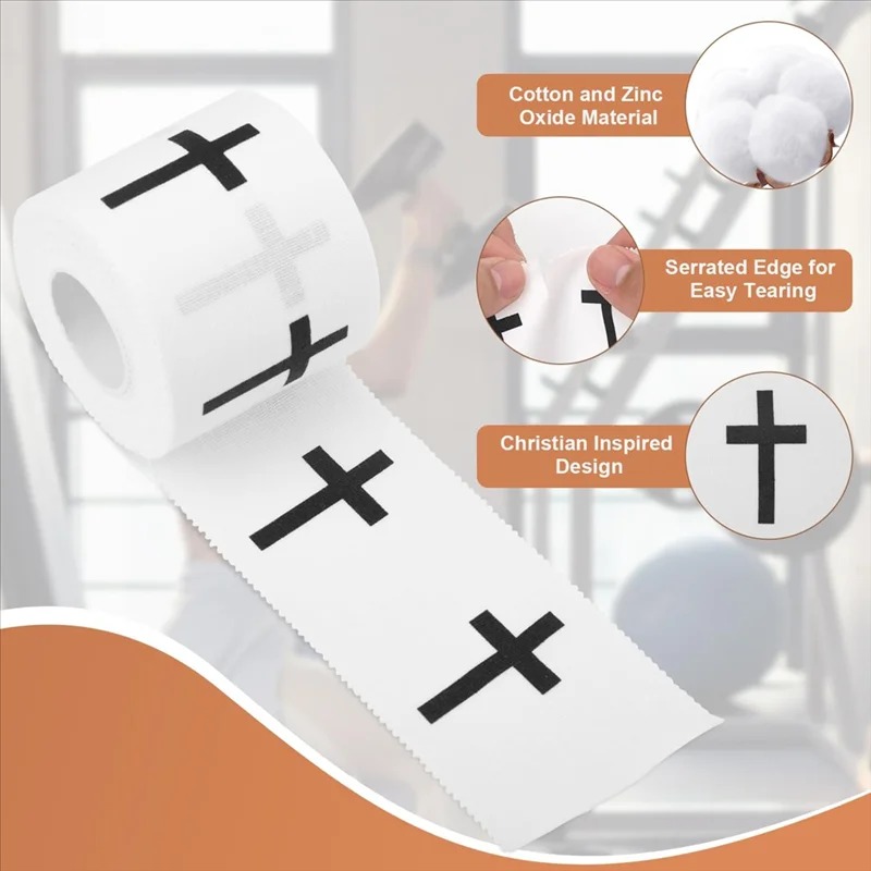 Finger Tape Athletic - Nastro Sportivo in Cotone con Bordo